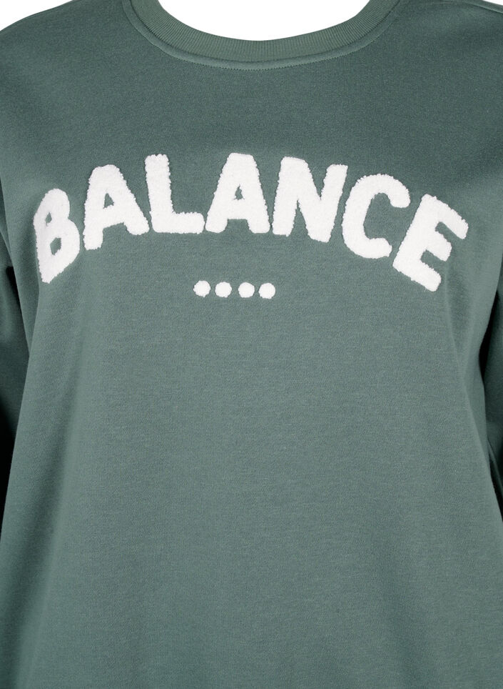Sweatshirt avec motif &agrave; l'avant, Vert, Packshot image number 2