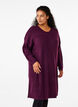 Robe à manches longues en tricot côtelé, Potent Purple Mel., Model image number 0
