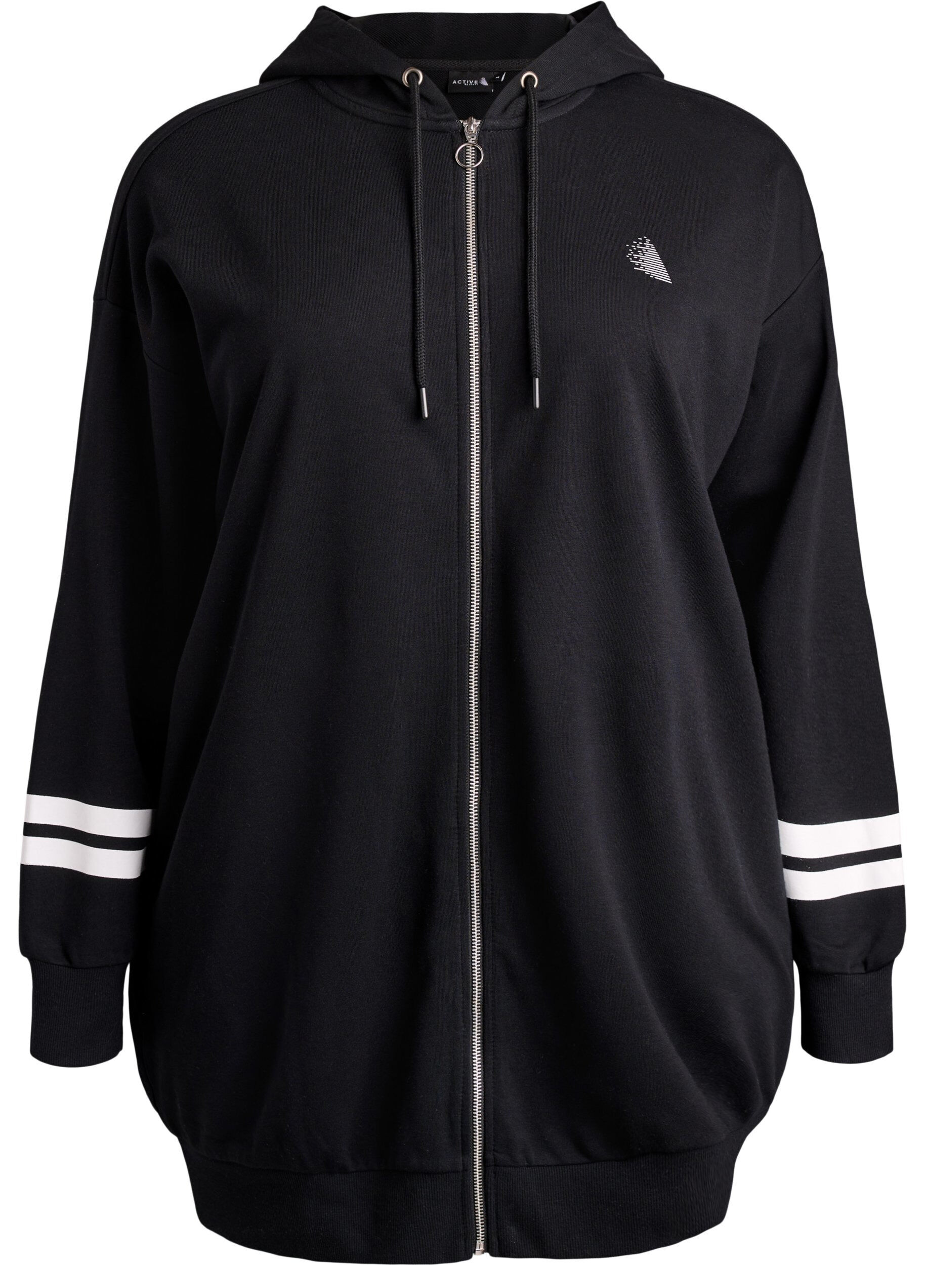 Cardigan pull long avec d&eacute;tails imprim&eacute;s