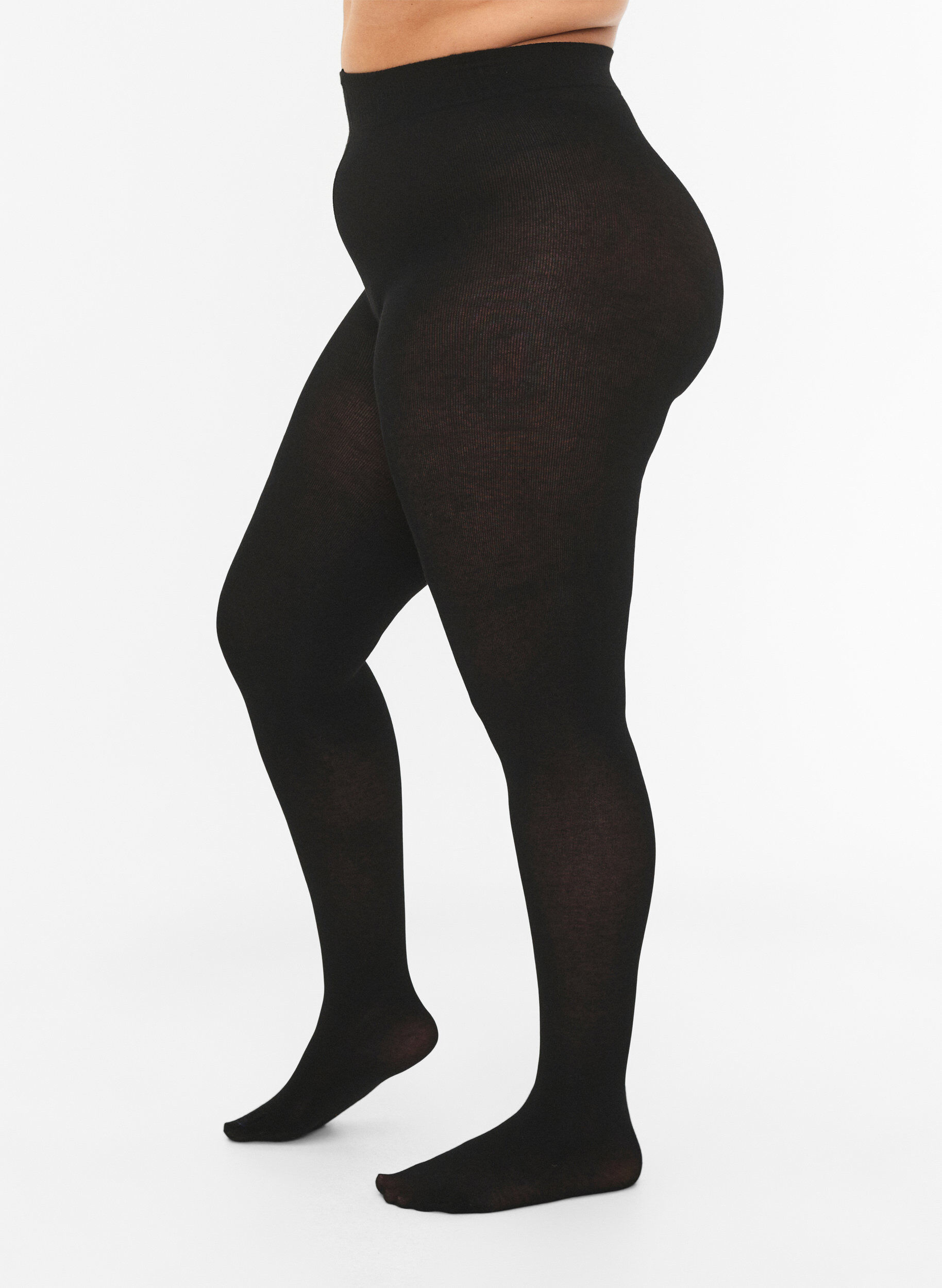 Zizzi Collants de 150 deniers avec cachemire et viscose, Noir, Model image number 0