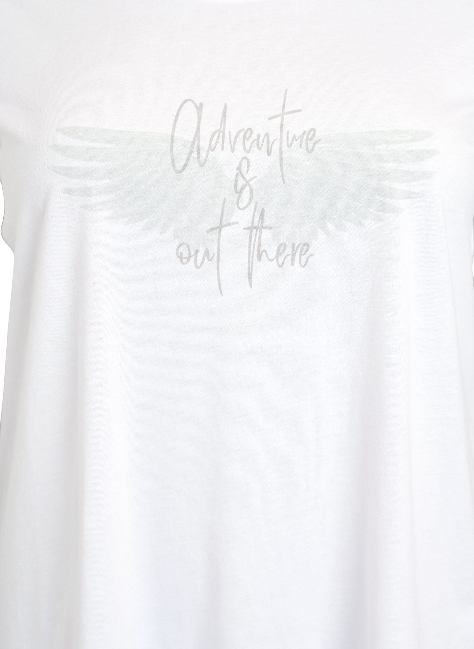 Zizzi FLASH - T-shirt avec motif, Blanc, Packshot image number 2