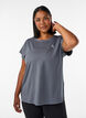 T-shirt de sport couleur unie, Gris, Model image number 0