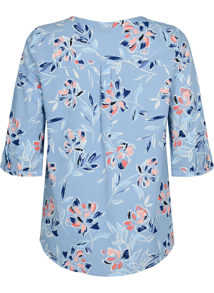 Blouse à manches 3/4, Outline Flower, Packshot image number 1