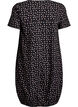 Robe en coton &agrave; manches courtes avec imprim&eacute;, Marron, Packshot image number 1