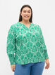Blouse en viscose imprimée avec smock, Jolly Green Oriental, Model image number 0
