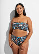 Culotte de bikini br&eacute;silienne &agrave; imprim&eacute; floral, Bleu, Model image number 0