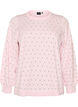Blouse en maille &agrave; petits pois, Rose, Packshot image number 0