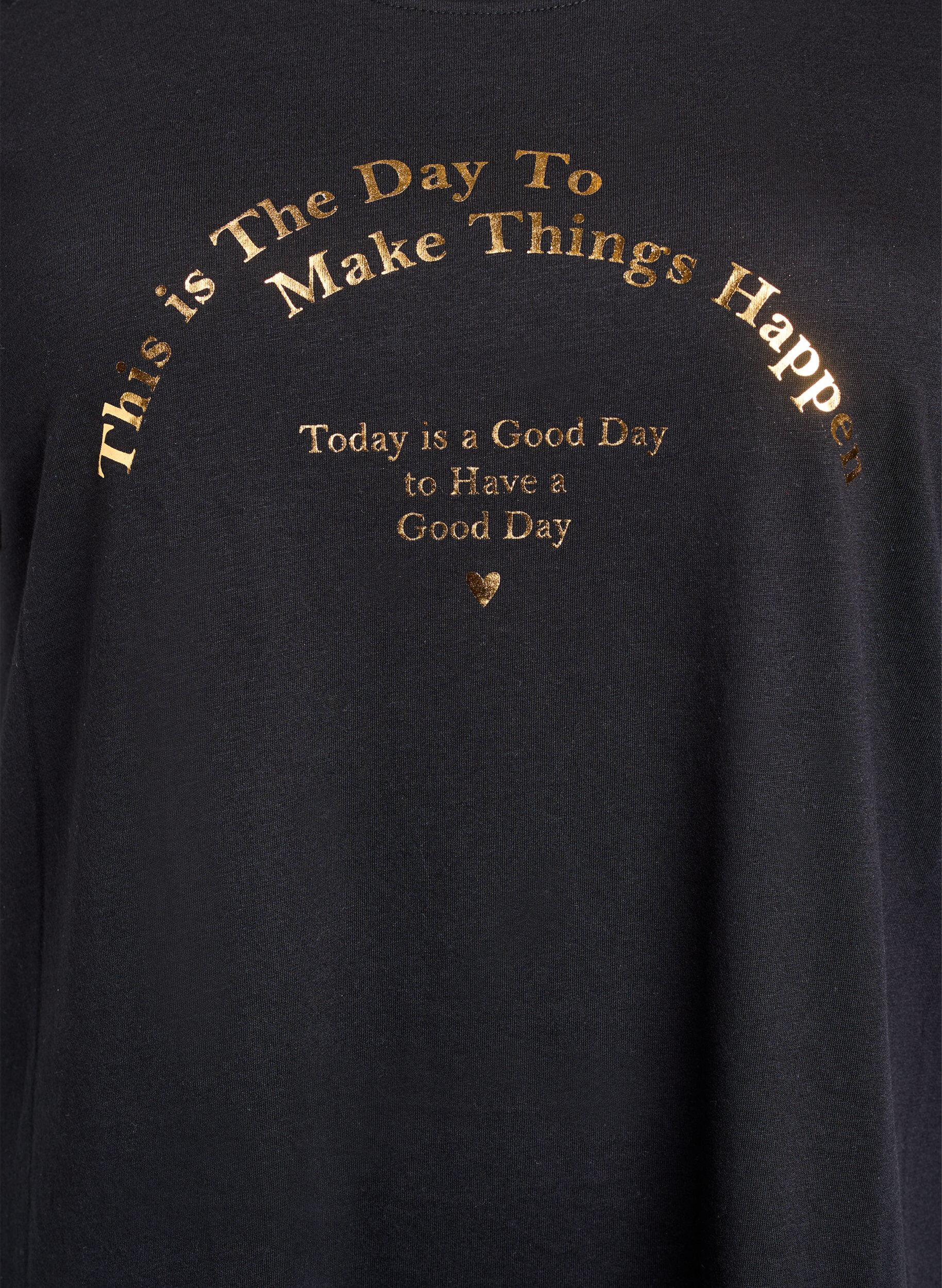 Zizzi FLASH &ndash; T-shirt avec motif, Noir, Packshot image number 2