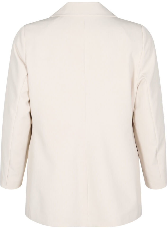 Blazer classique avec fermeture boutonnée, Beige, Packshot image number 1