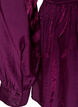 Blouse brillante en viscose &agrave; effet p&eacute;plum, Violet, Packshot image number 3