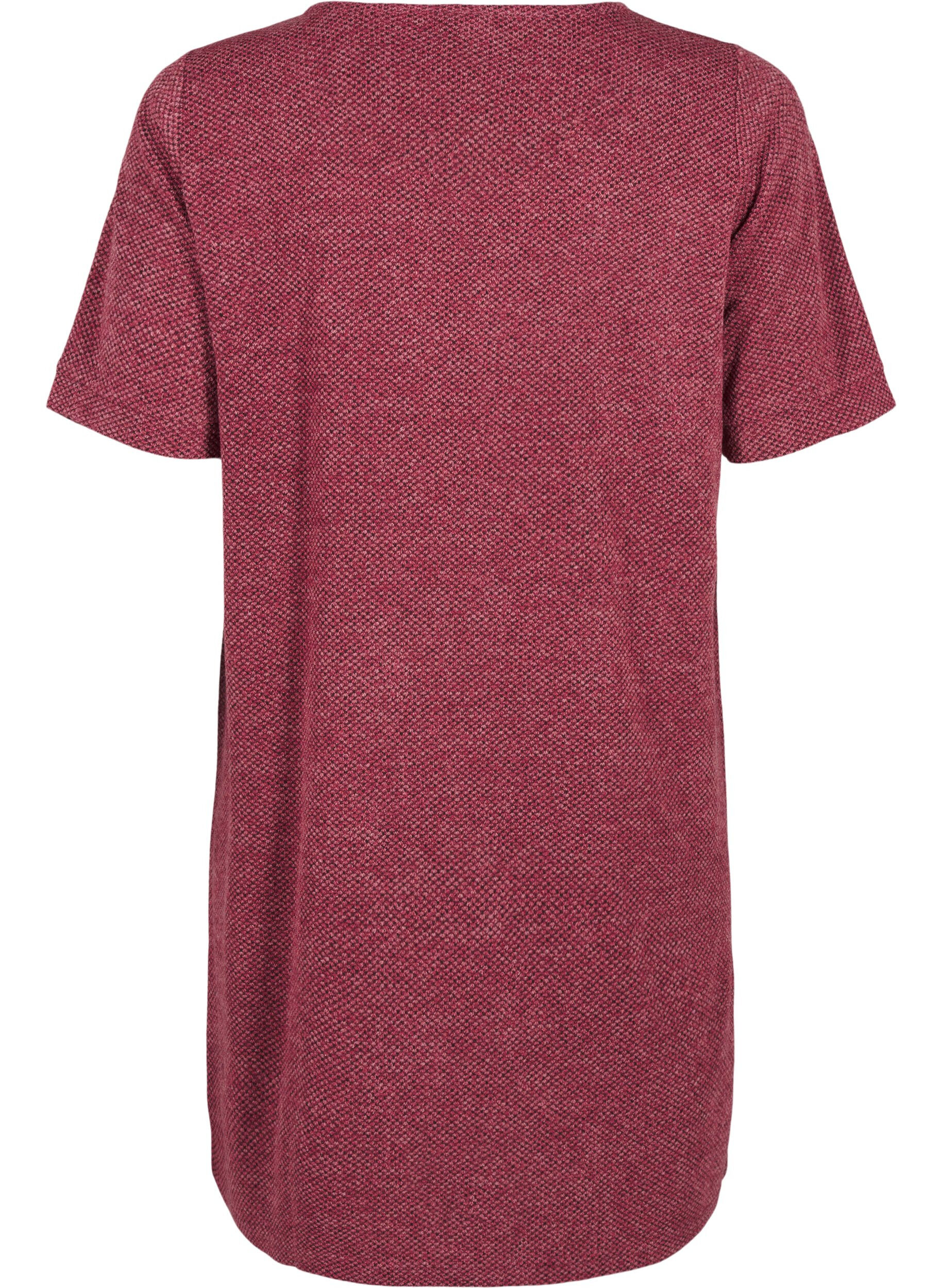 Zizzi Robe t-shirt &agrave; manches courtes, Dry Rose, Packshot image number 1