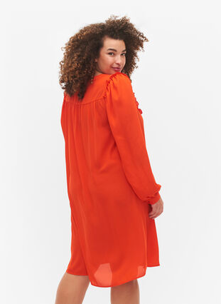 Robes à manches longues avec volants, Orange.com, Model image number 1