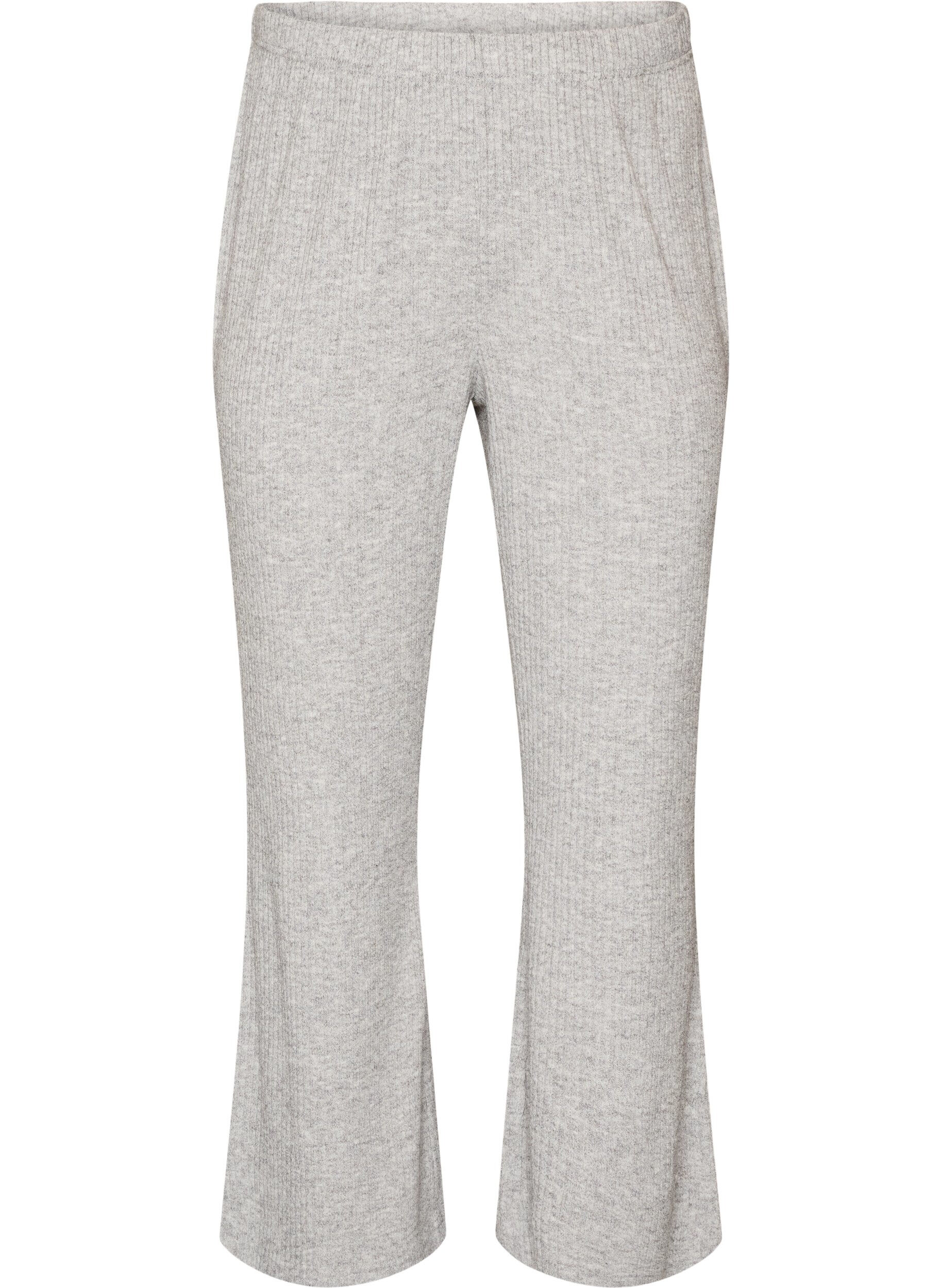 ZizziPantalon &eacute;vas&eacute; en jersey c&ocirc;tel&eacute;, Gris, Packshot image number 0