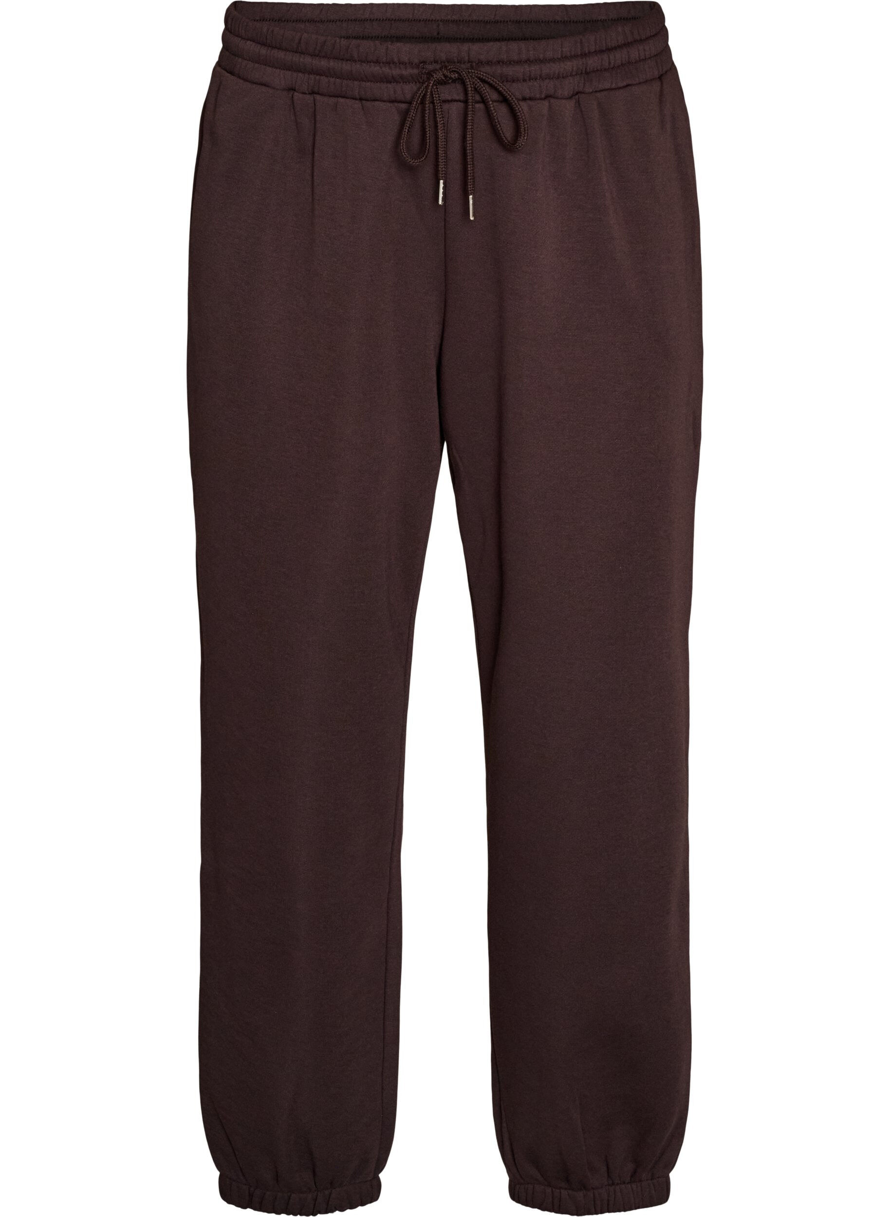 ZizziPantalon de jogging taille haute avec cordon de serrage, Marron, Packshot image number 0