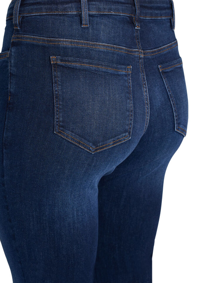 Jean coupe slim à taille standard, Dark Blue, Packshot image number 3