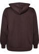 Sweat &agrave; capuche zipp&eacute; avec poches, Marron, Packshot image number 1