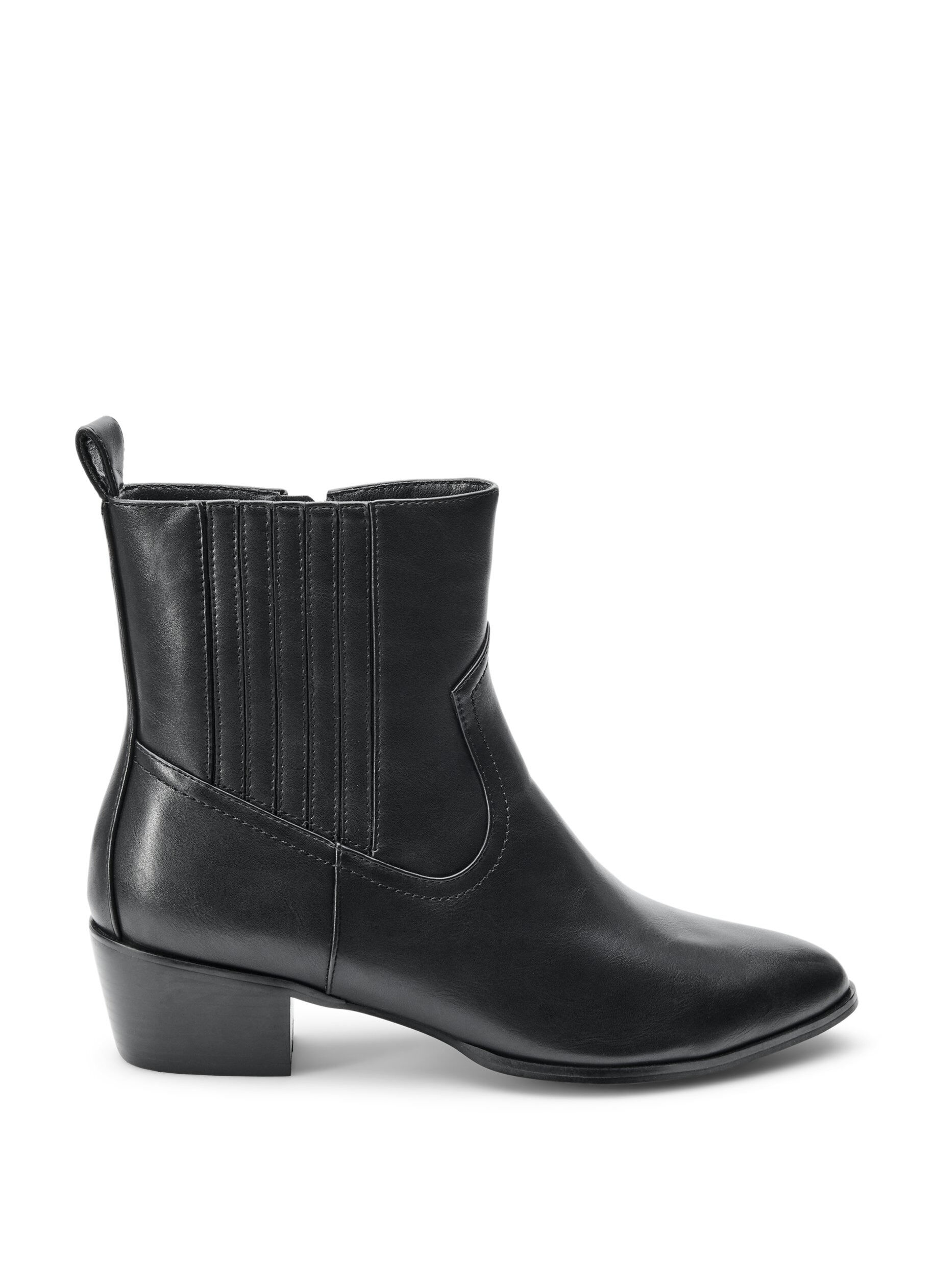 Zizzi Large - Bottes longues avec tige amovible, Noir, Packshot image number 2