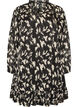 Robe &agrave; motifs avec volants et manches longues, Noir, Packshot image number 0