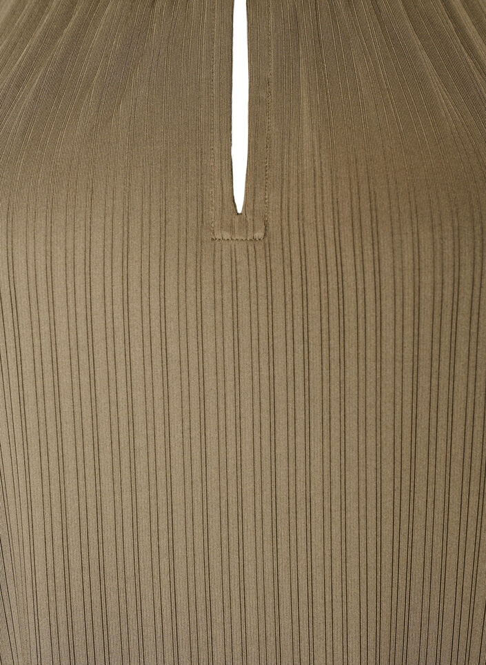 Tunique en jersey &agrave; rayures textur&eacute;es, Marron, Packshot image number 2