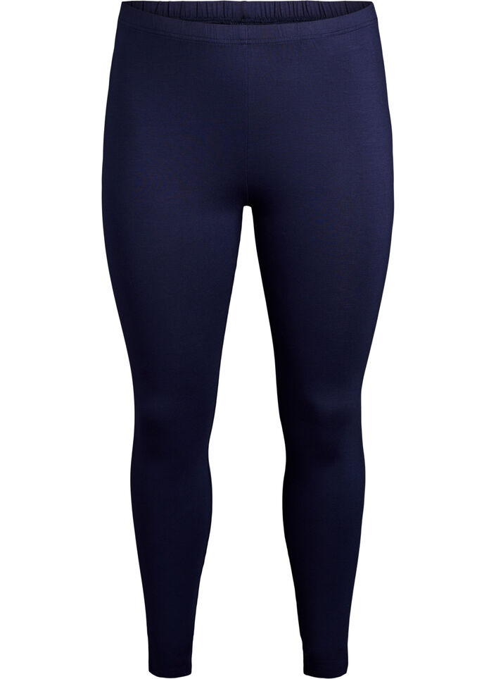 Leggings basiques en viscose, Bleu, Packshot image number 0