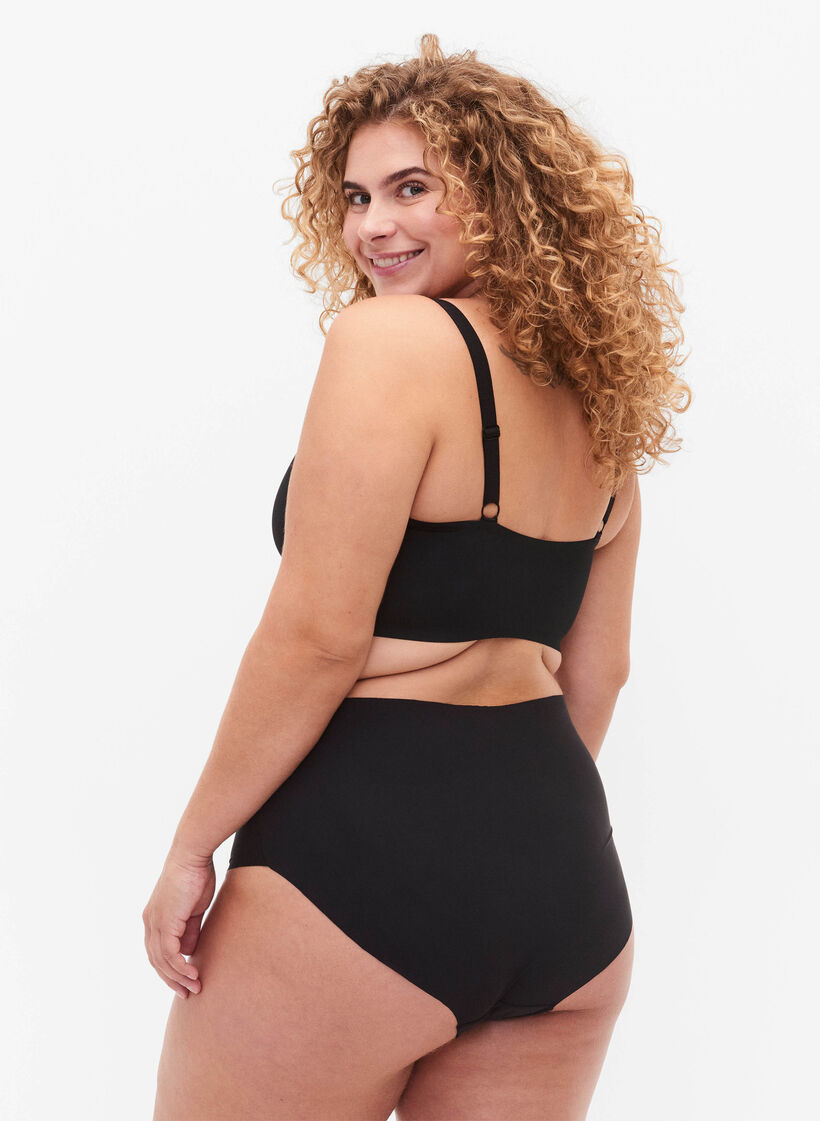 Lot de 2 culottes sans coutures, Noir, Model