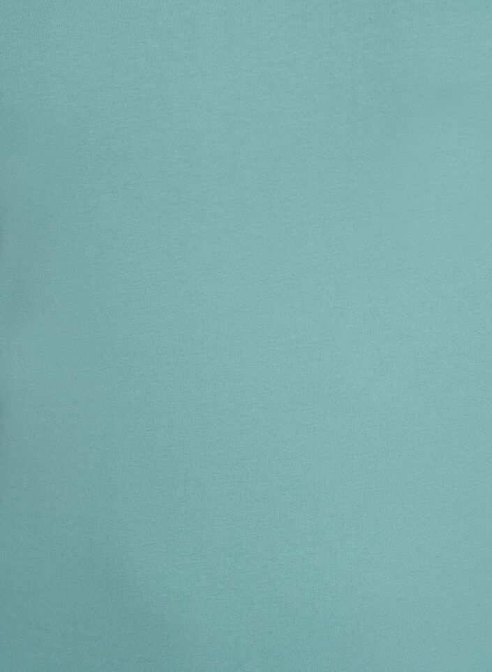 Haut basic uni en coton, Vert, Packshot image number 2