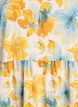 Robe courte &agrave; coupe &eacute;vas&eacute;e, Jaune, Packshot image number 2