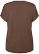 T-shirt en viscose &agrave; rayures paillet&eacute;es, Marron, Packshot image number 1