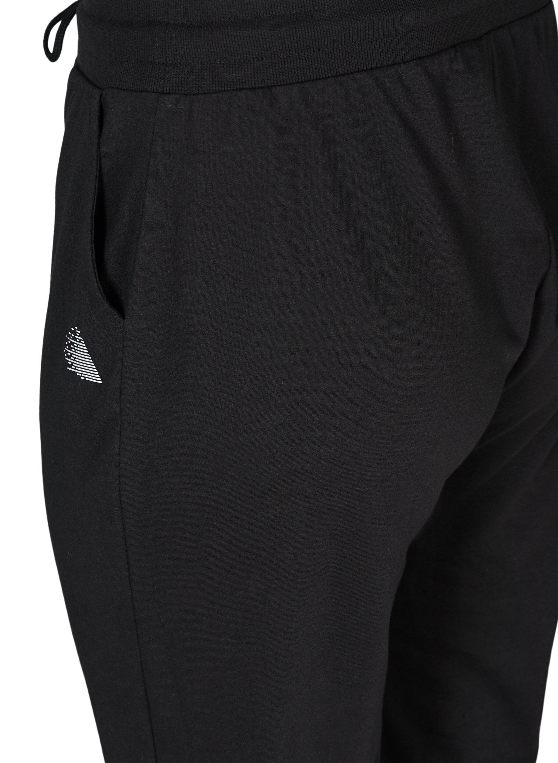 ZizziPantalon de sport ample avec des poches, Noir, Packshot image number 3