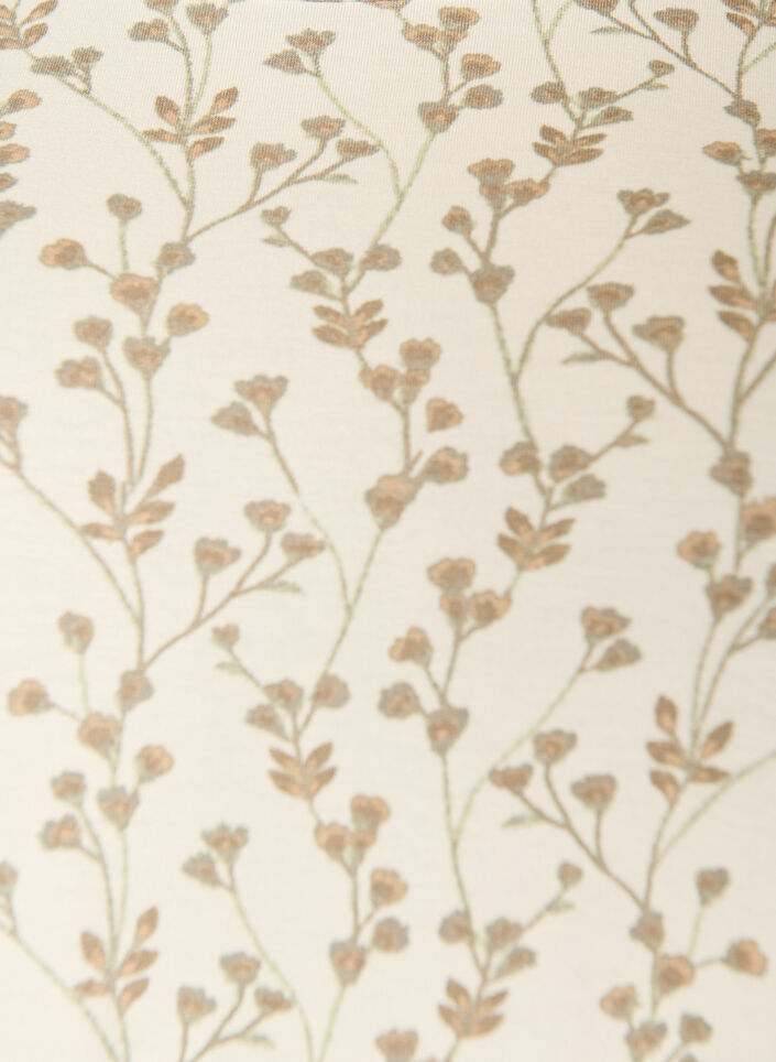 T-shirt avec imprim&eacute; floral, Vanille, Packshot image number 2