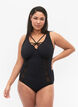 Maillot de bain avec armatures et cordon de serrage, Black, Model image number 0