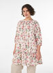 Tunique coupe &eacute;vas&eacute;e en viscose avec manches 3/4, Vanille, Model image number 0