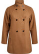 Manteau court &agrave; la coupe &eacute;vas&eacute;e, Marron, Packshot image number 0