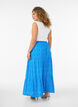 Jupe longue &agrave; taille &eacute;lastiqu&eacute;e, Bleu, Model image number 1