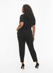 Pantalon avec poches et boutons fantaisie, Noir, Model image number 1