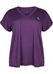 T-shirt de sport ample avec col en V, Violet, Packshot image number 0