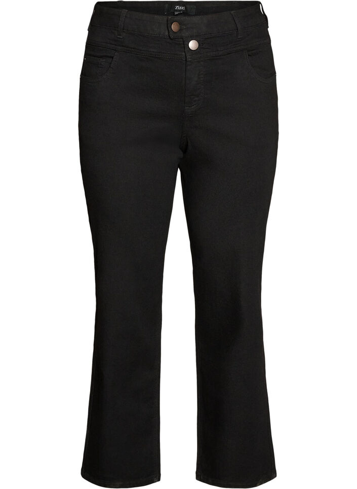 Jean Gemma coupe classique &agrave; taille haute, Noir, Packshot image number 0
