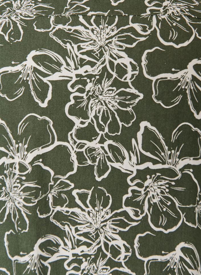 Robe en coton &agrave; manches courtes avec imprim&eacute;, Vert, Packshot image number 2
