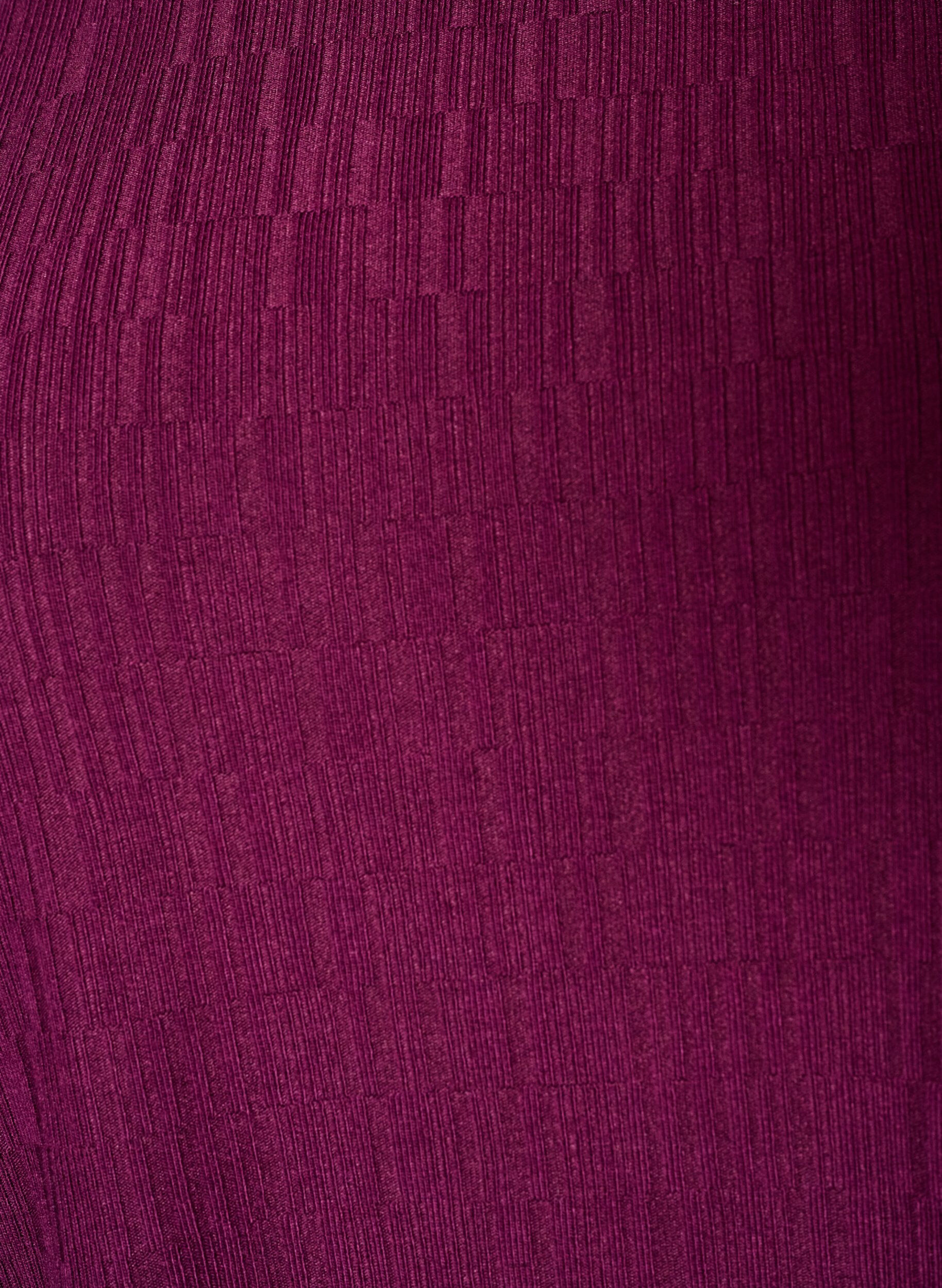 ZizziRobe &agrave; effet ballon et texture structur&eacute;e, Bordeaux, Packshot image number 2