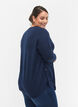 Pull en tricot avec des boutons, Navy Blazer Mel., Model image number 1