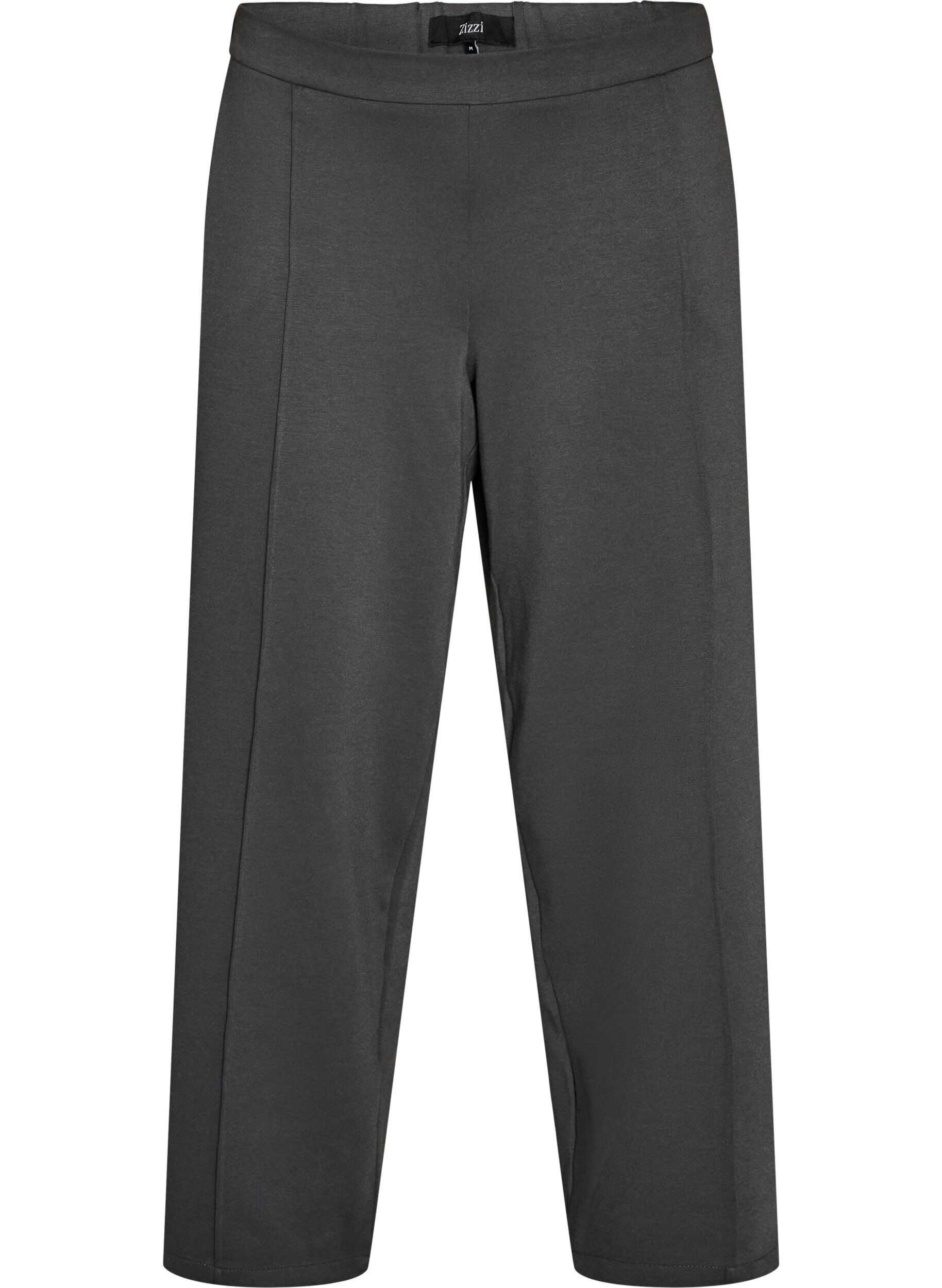 ZizziPantalon ample en jersey taille haute, Gris anthracite, Packshot image number 0