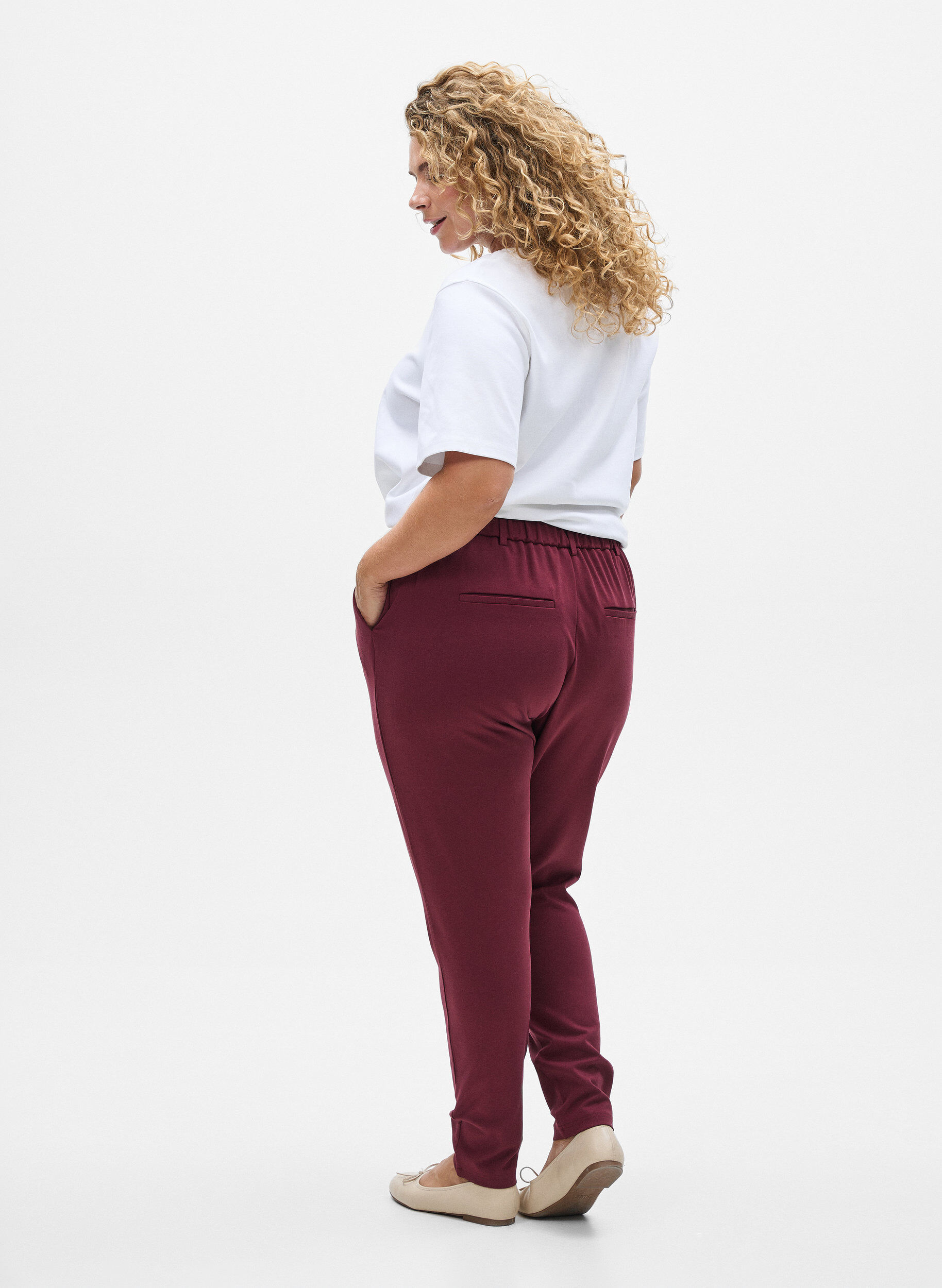 ZizziPantalon Maddison, Bordeaux fonc&eacute;, Model image number 2