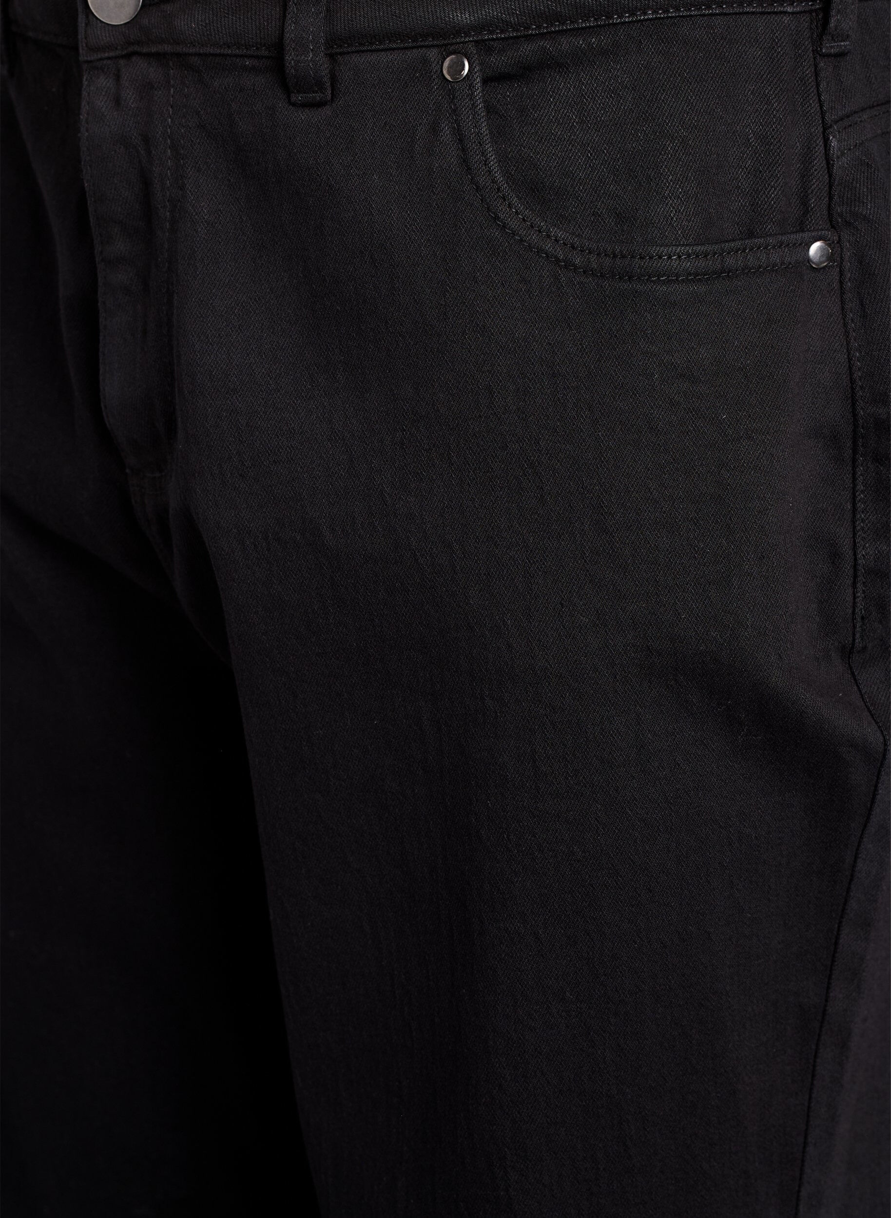 Zizzi Jean ample avec longueur raccourcie, Noir, Packshot image number 2