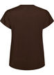 T-shirt de sport couleur unie, Marron, Packshot image number 1