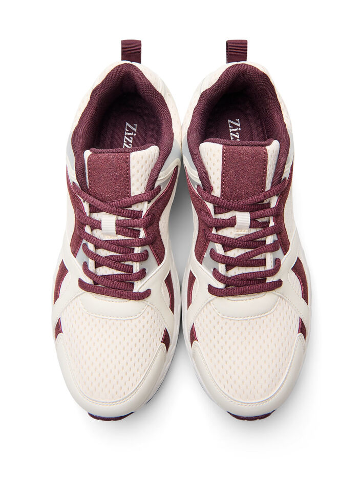 Baskets sportives en maille, Bordeaux, Packshot image number 2