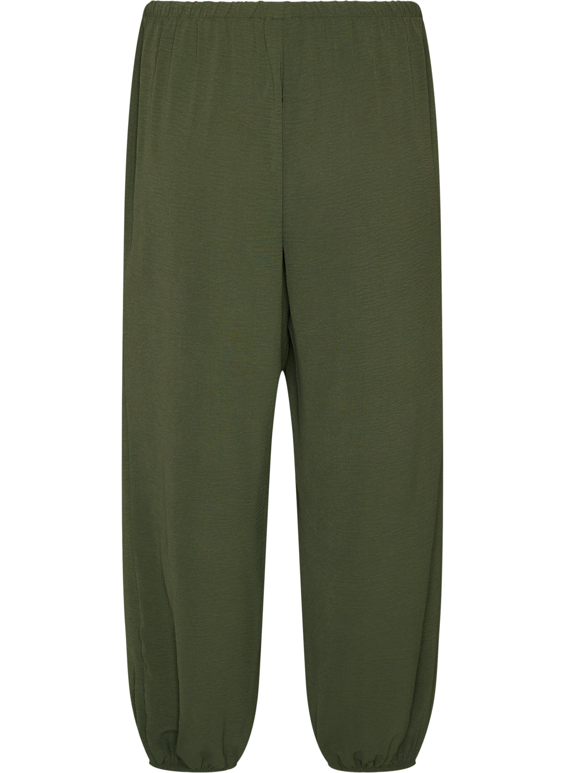 ZizziPantalon balloon taille haute, Vert, Packshot image number 1