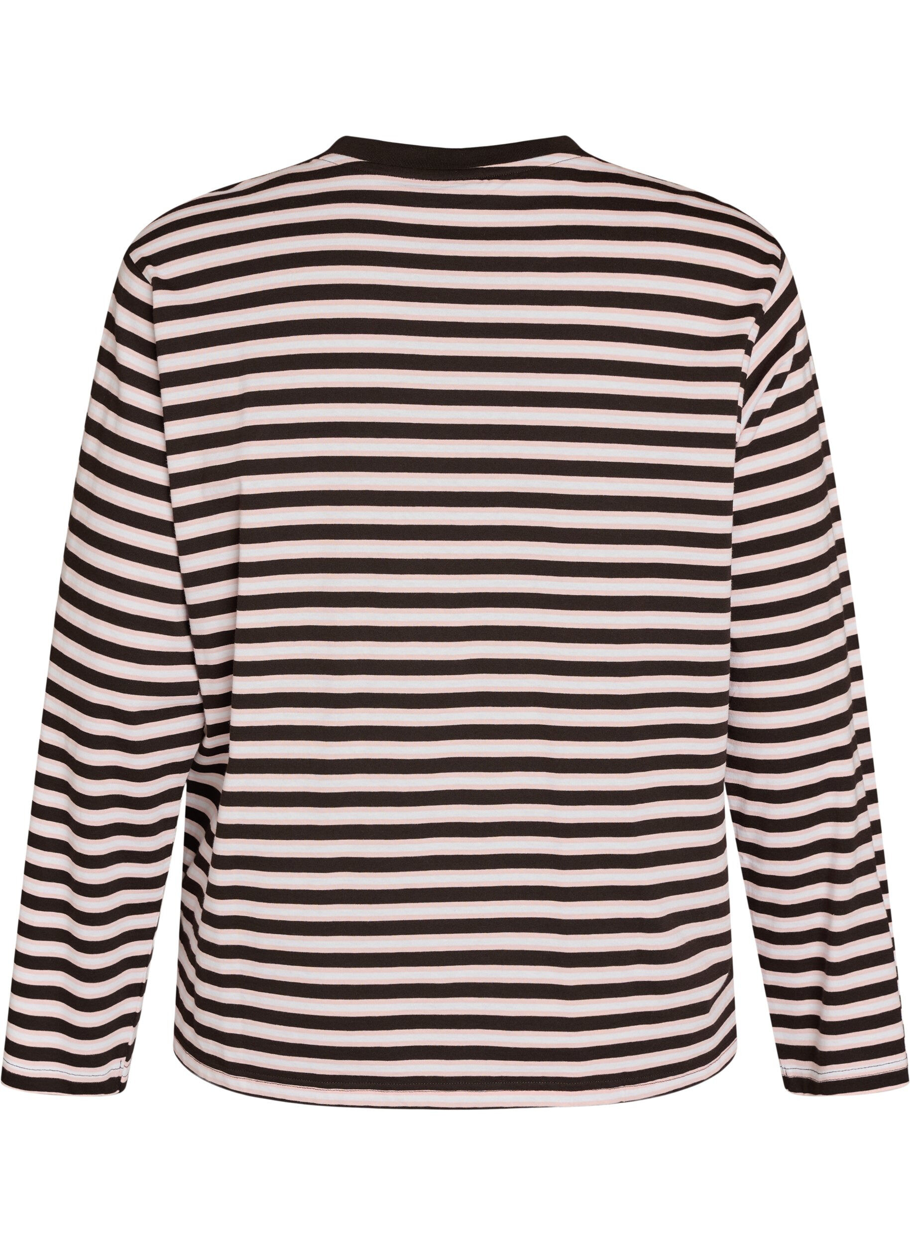 ZizziT-shirt Basic avec manches longues, Rose, Packshot image number 1
