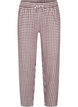 Pantalon de pyjama taille haute en coton, Bordeaux, Packshot image number 0