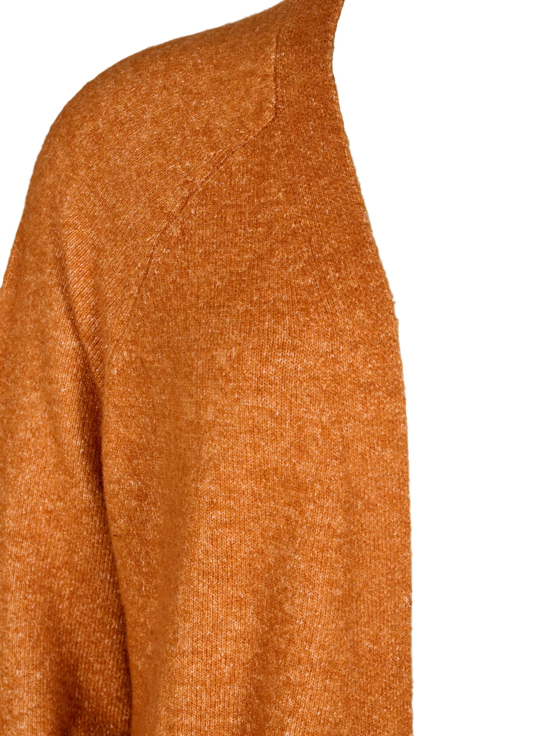 Zizzi Cardigan long avec des poches, Autumnal Mel., Packshot image number 2