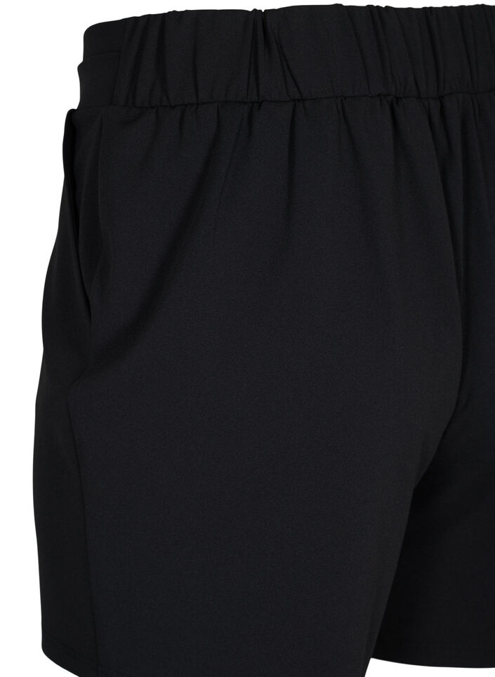 Short avec poches et coupe ample, Noir, Packshot image number 3